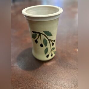 Handcrafted Ceramic Wine Cooler (or Vase) with Olive Design